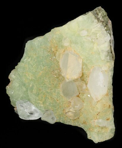 Quartz Crystals on Prehnite - Pakistan #38855